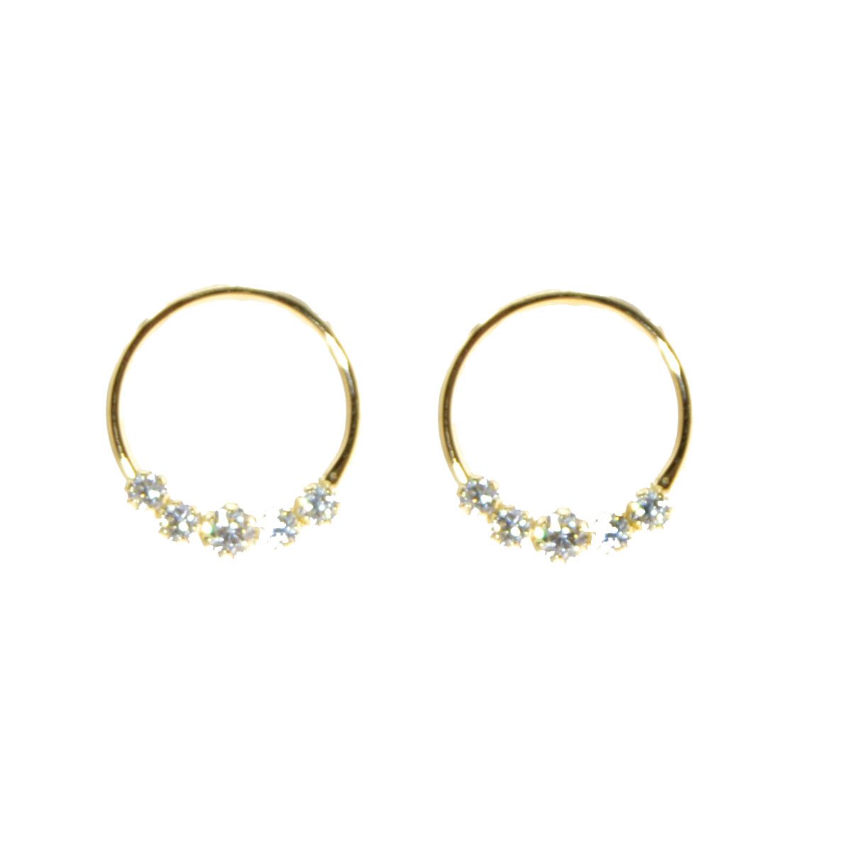 18K GOLD WOMEN'S EARRINGS 5803C