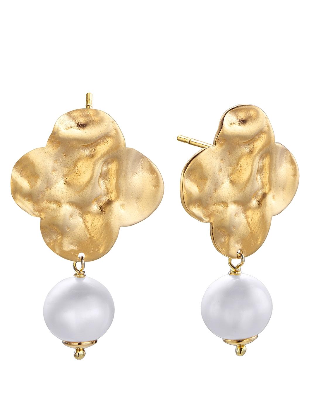 PENDIENTES MUJER PLATA DORADA DURAN EXQUSE 0051797