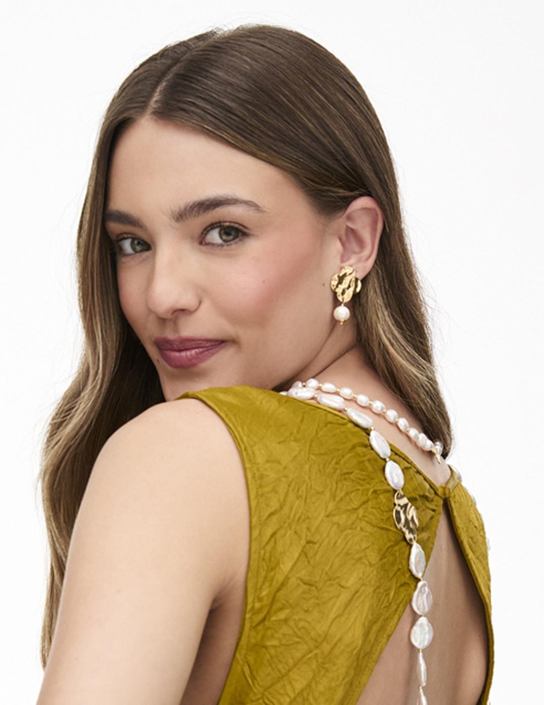 PENDIENTES MUJER PLATA DORADA DURAN EXQUSE 0051797