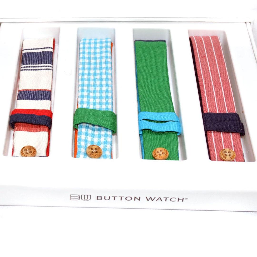 PACK 4 CORREAS RELOJ BUTTON WATCH BS04GSS19ZND