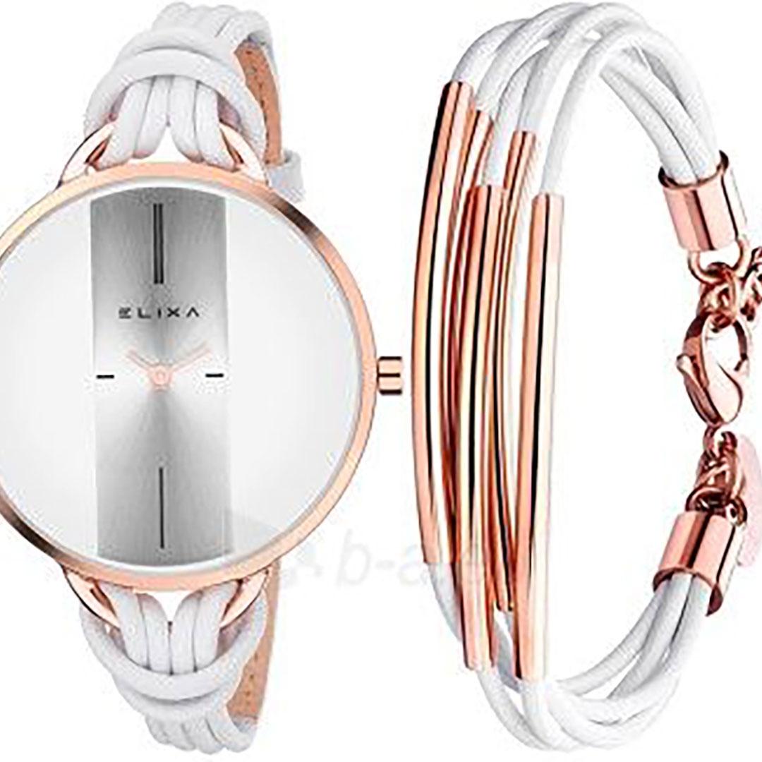 Cjto. Regalo reloj mujer + pulsera elixa e096-l373-k1