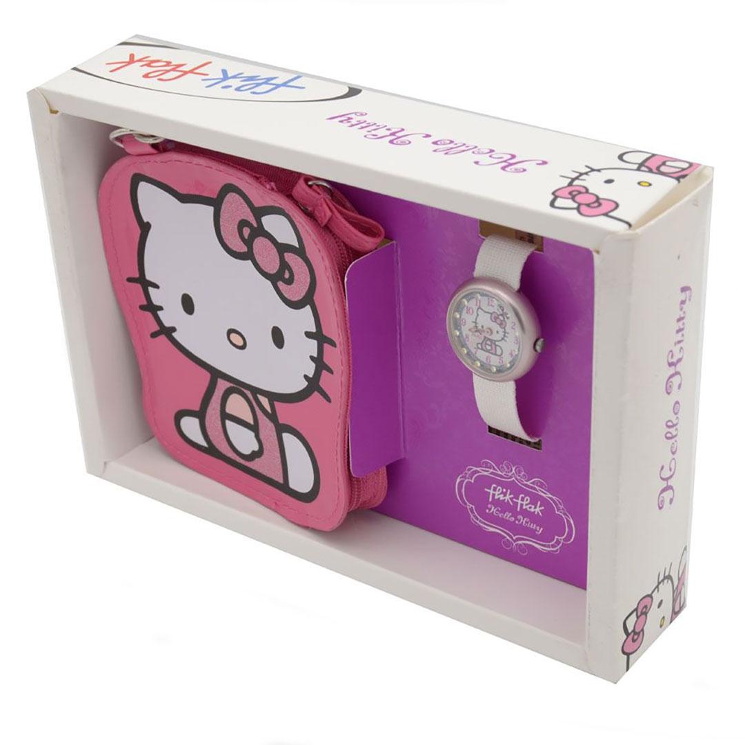 CONJUNTO RELOJ INFANTIL   CARTERITA  FLIK FLAK FLN033