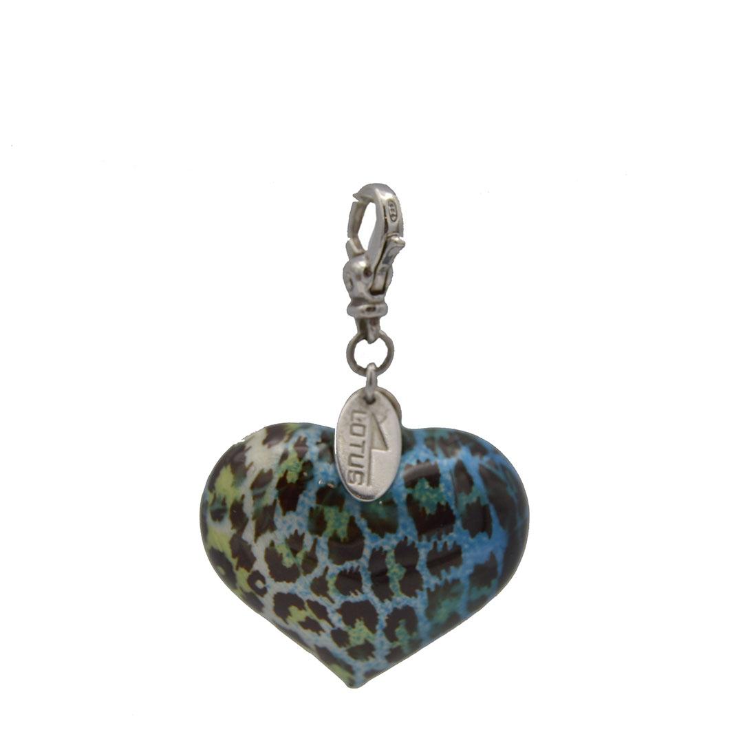 COLGANTE MUJER PLATA ESMALTADO LOTUS LP1002-2/4