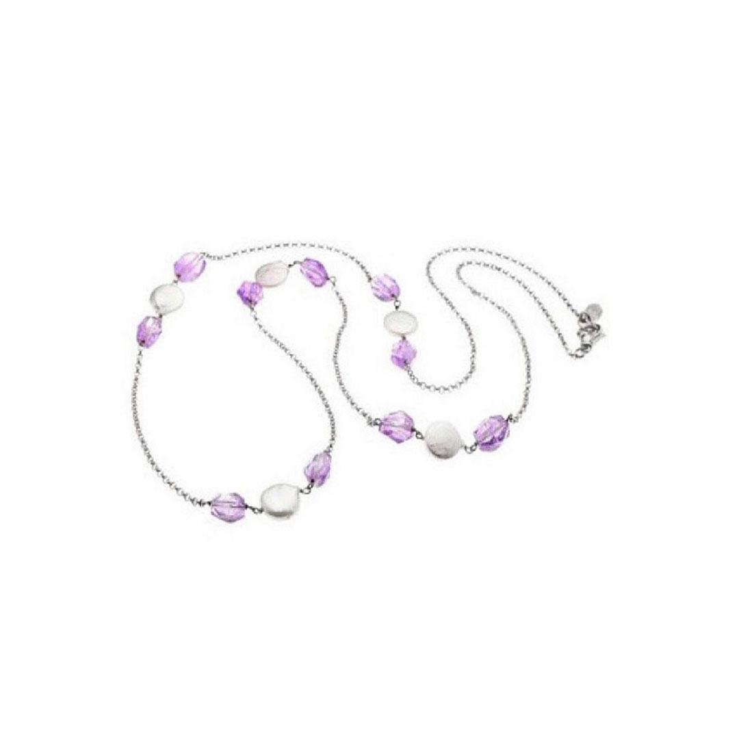 COLLAR MUJER PLATA LOTUS LP1065-1/1