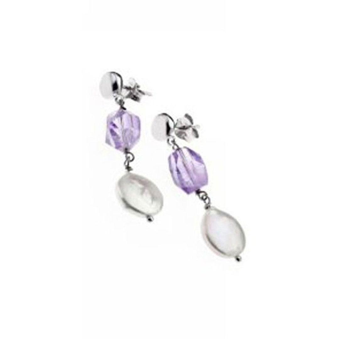 PENDIENTES LARGOS MUJER PLATA LOTUS LP1065-4/1