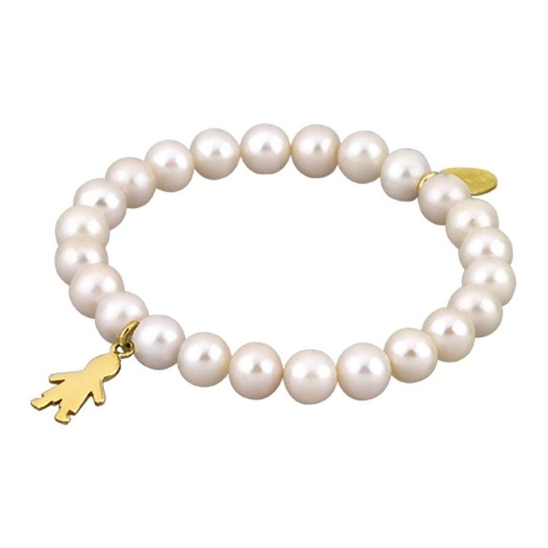 PULSERA MUJER PLATA Y PERLAS LOTUS LP1220-2/3