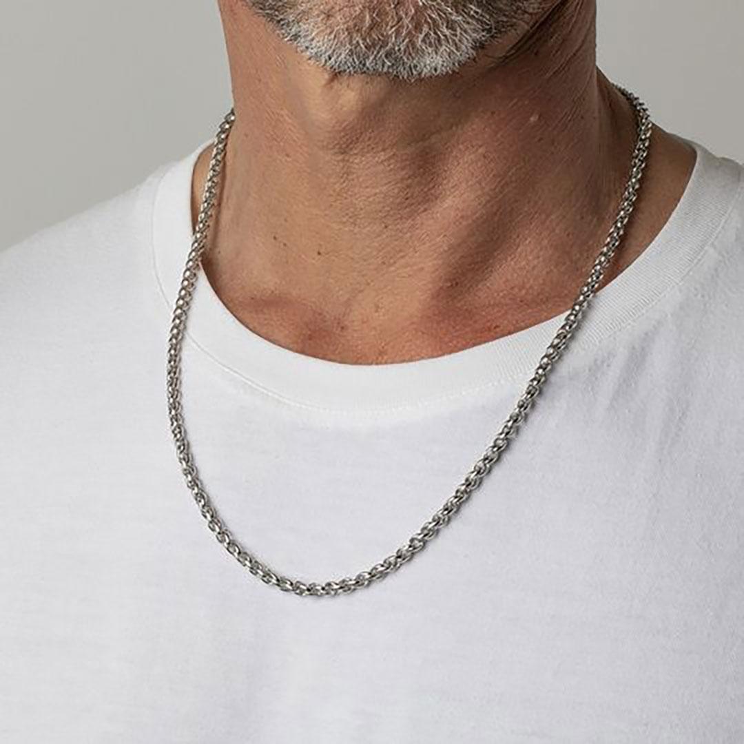 COLLAR HOMBRE ACERO LOTUS LS1682-1/2