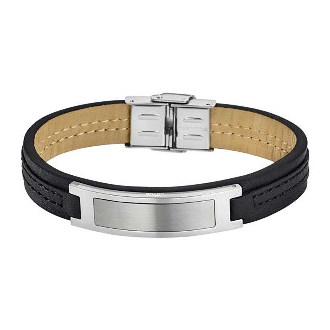 PULSERA HOMBRE LOTUS ACERO Y CUERO LS1808-2/2