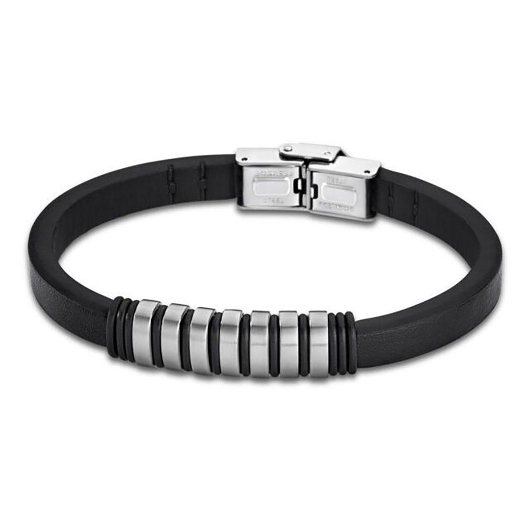 PULSERA HOMBRE LOTUS ACERO / CUERO LS1837-2/1