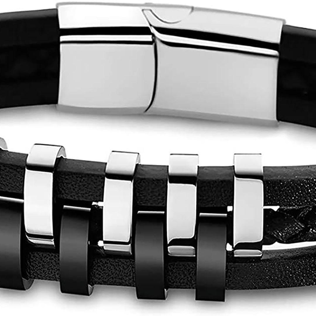 PULSERA HOMBRE LOTUS ACERO / PIEL LS1838-2/1