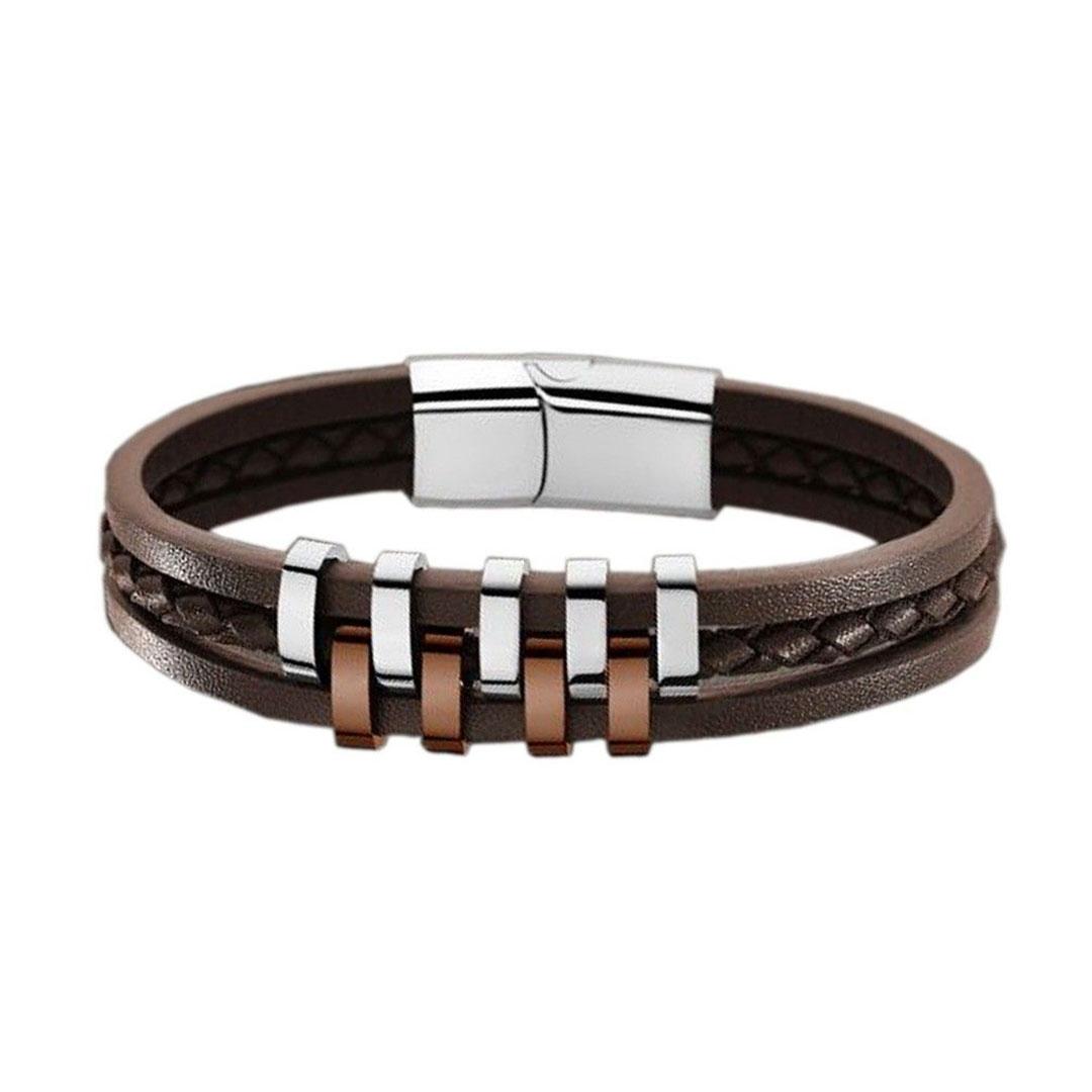 PULSERA HOMBRE LOTUS ACERO / PIEL LS1838-2/3