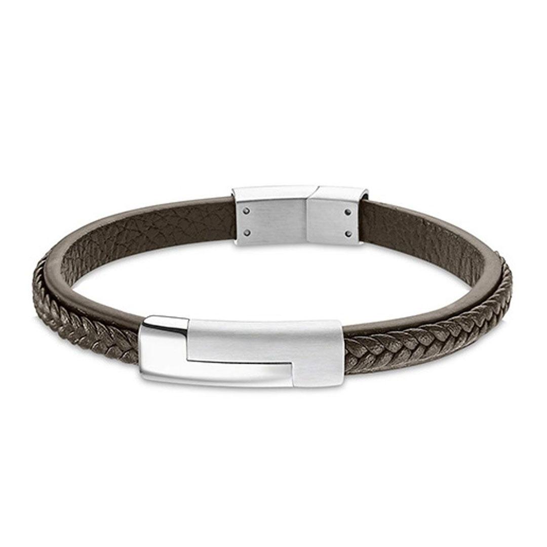 PULSERA HOMBRE ACERO / CUERO LOTUS  LS1965-2/3