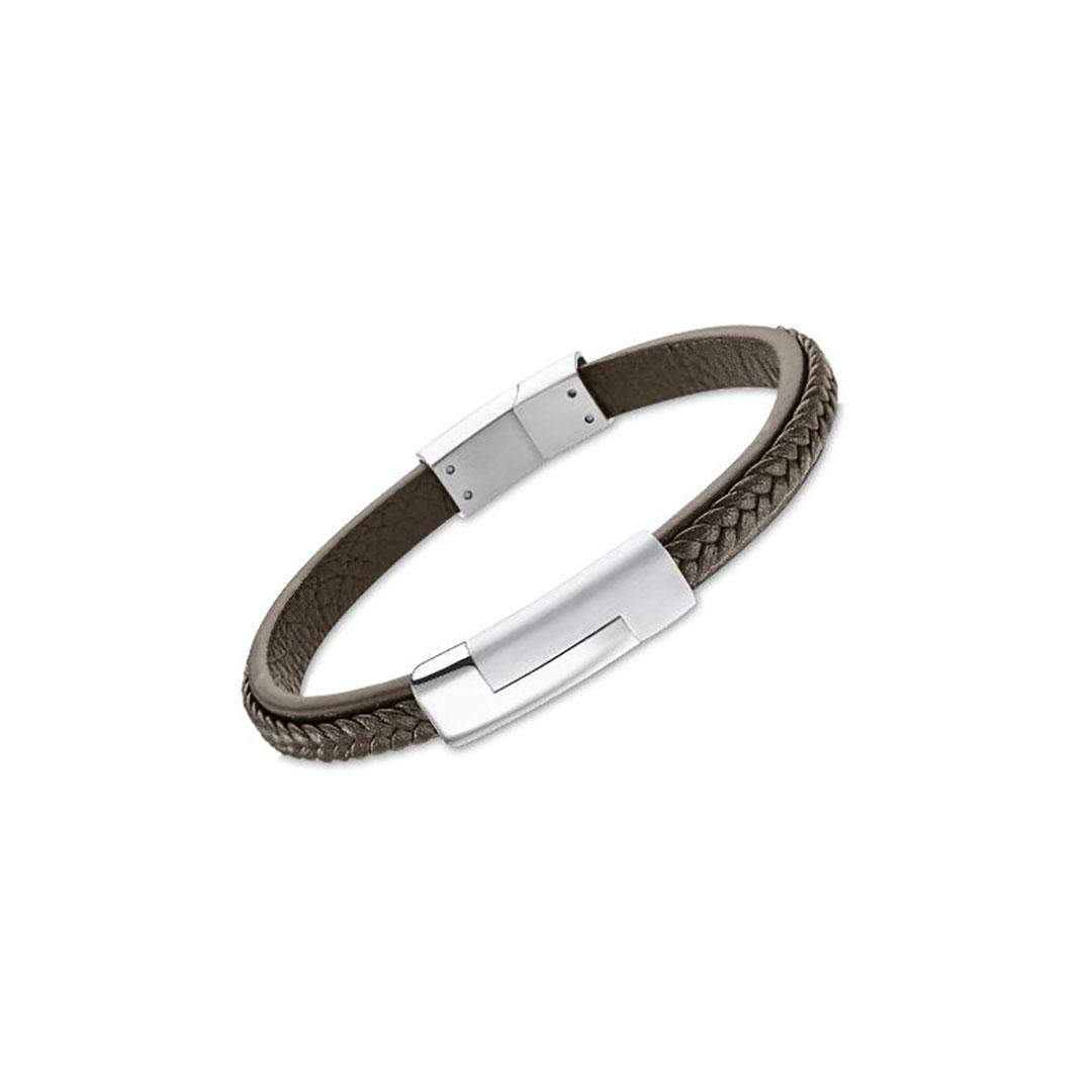 PULSERA HOMBRE ACERO / CUERO LOTUS  LS1965-2/3