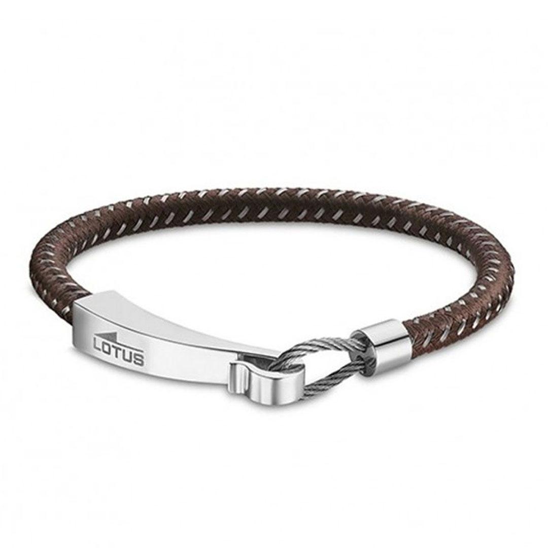 PULSERA HOMBRE ACERO Y CUERO LOTUS LS1977-2/2