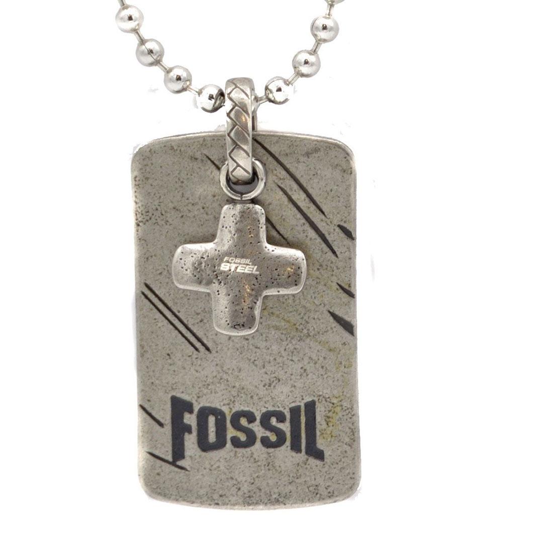 Collar hombre acero fossil 82095040