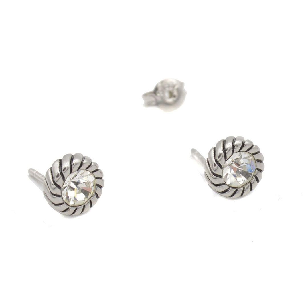 PENDIENTES MUJER ACERO FOSSIL CIRCONITA 86584040