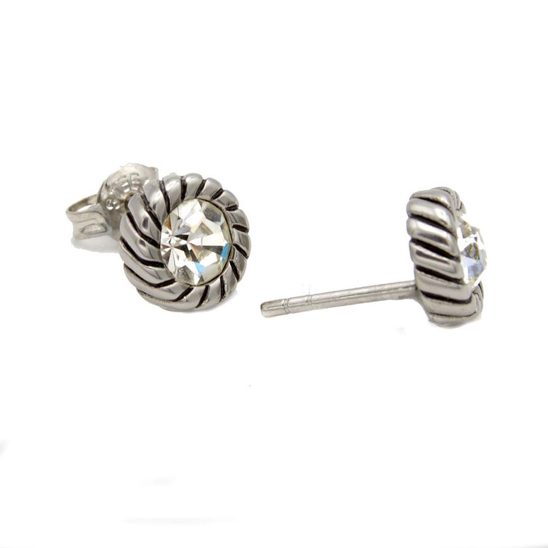 PENDIENTES MUJER ACERO FOSSIL CIRCONITA 86584040