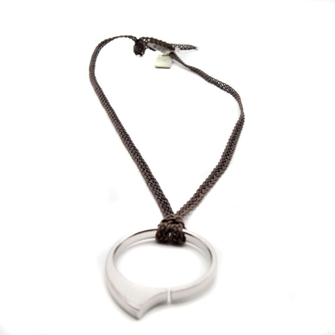 COLLAR MUJER CORDON Y PLATA EMPORIO ARMANI EG1160