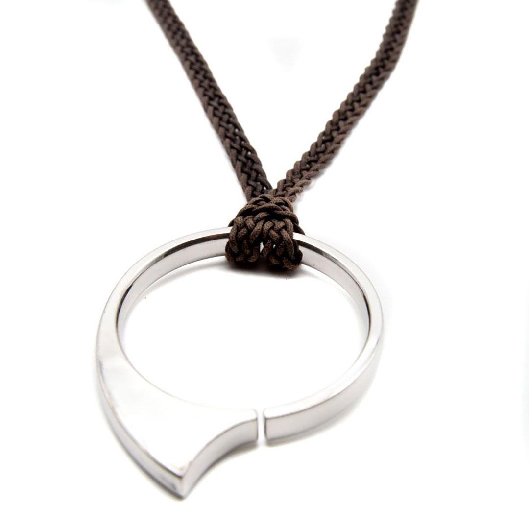 COLLAR MUJER CORDON Y PLATA EMPORIO ARMANI EG1160