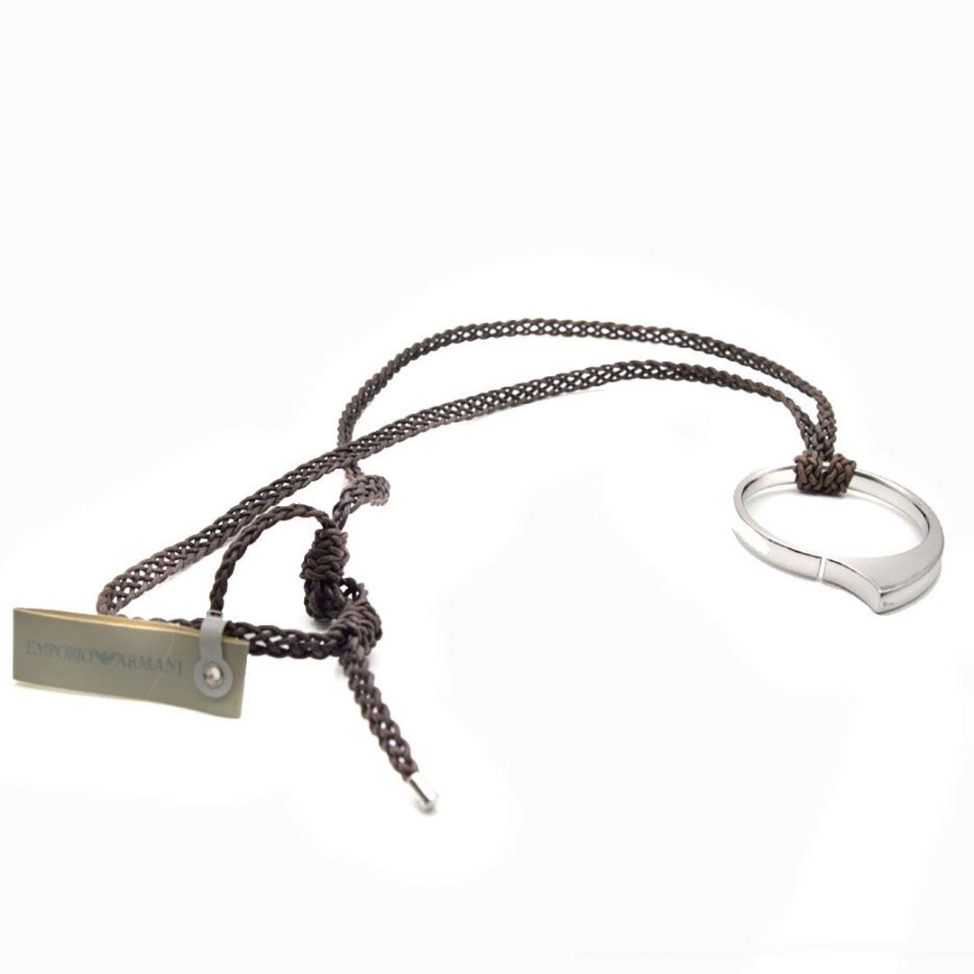 COLLAR MUJER CORDON Y PLATA EMPORIO ARMANI EG1160