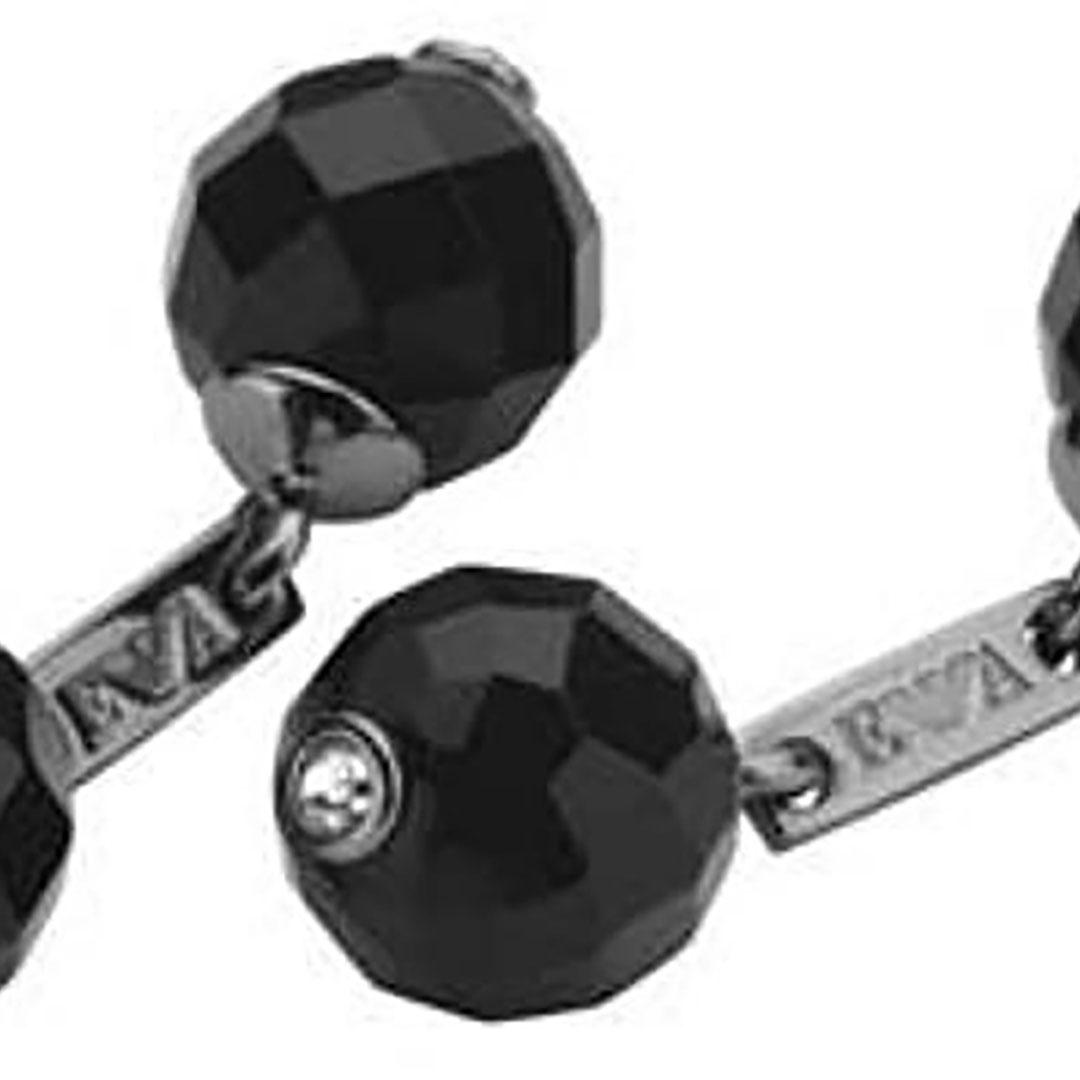 Gemelos hombre plata y onice emporio armani eg1761