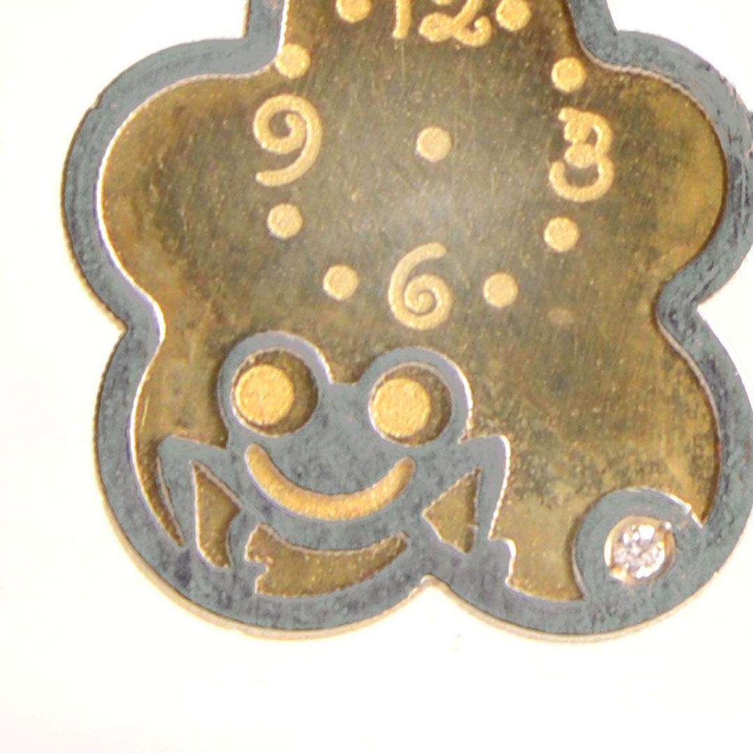 MEDALLA BEBE ORO 18K CON BRILLANTE 21194BT