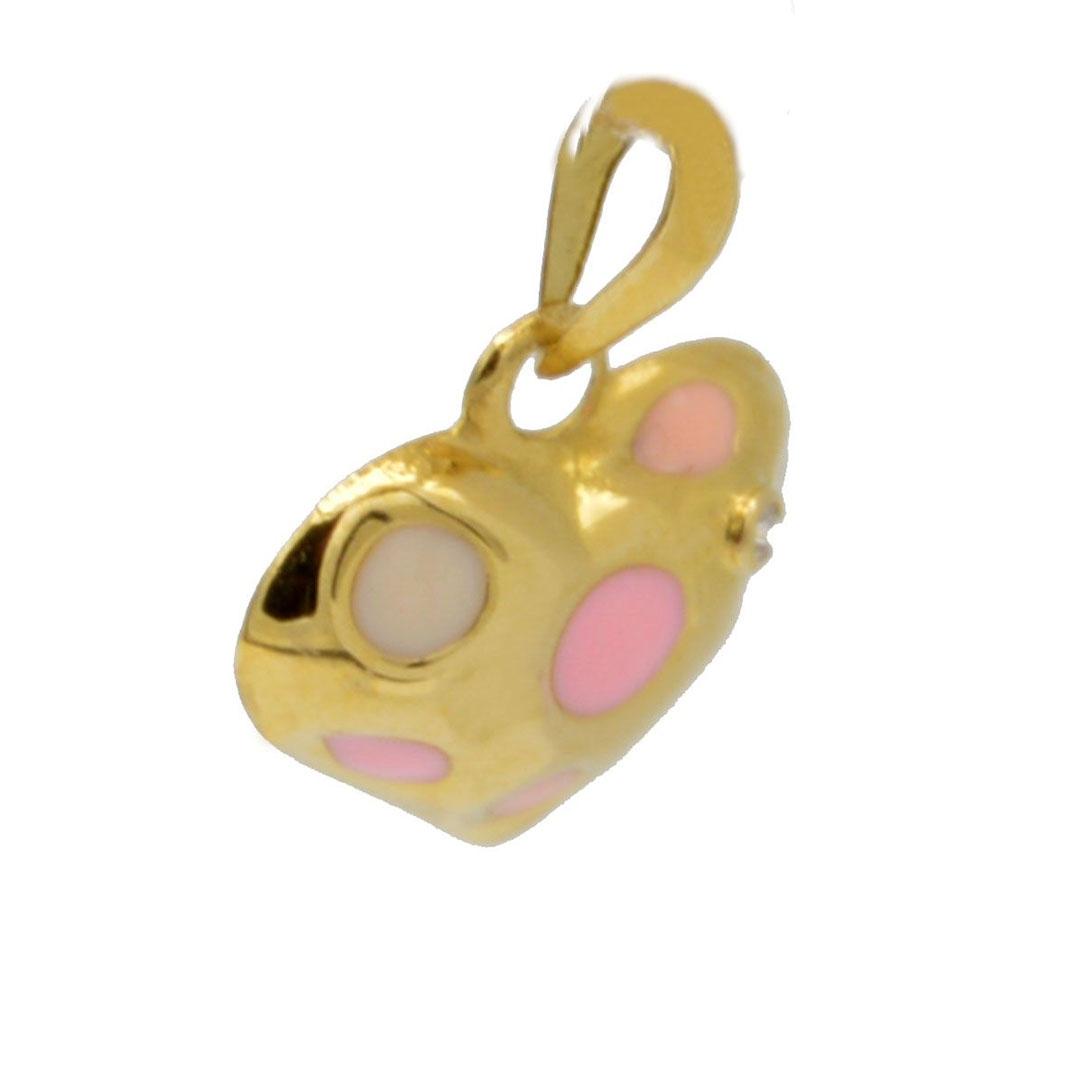 COLGANTE MUJER ORO 18K CORAZÓN CON BRILLANTE 43052BT