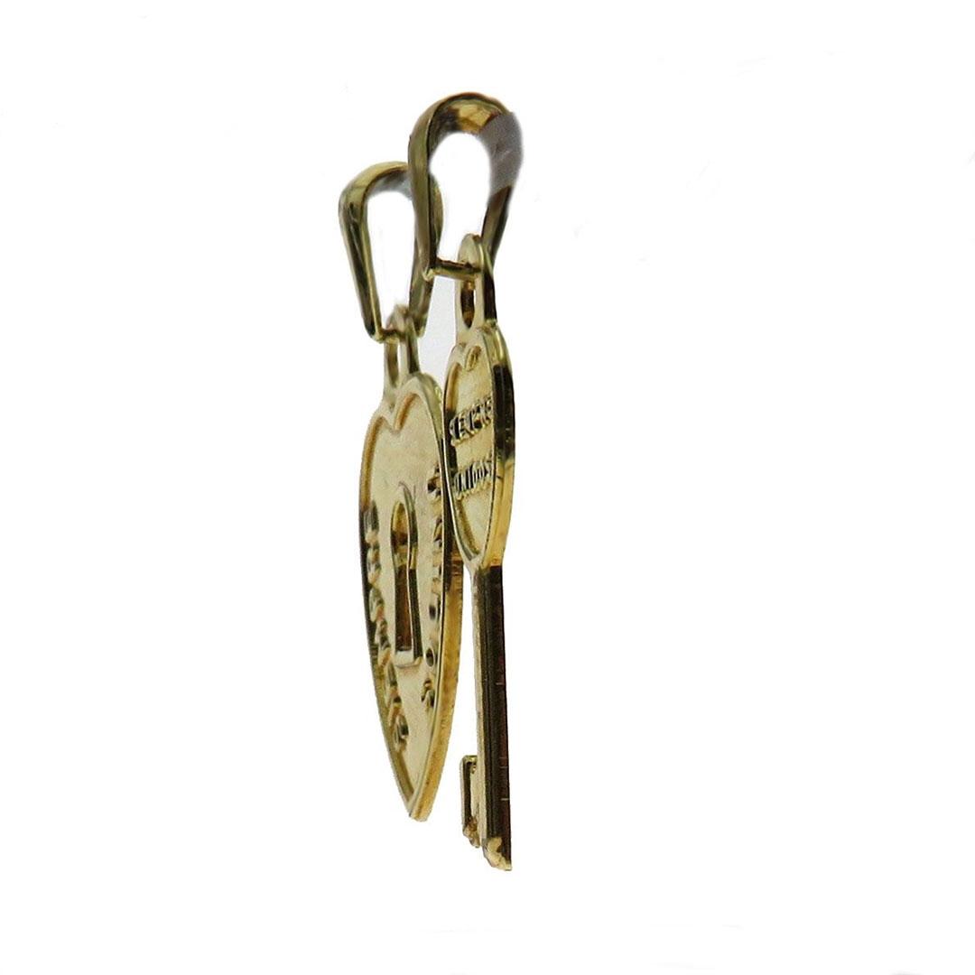 COLGANTE UNISEX ORO 18K CANDADO CORAZÓN   LLAVE 60917