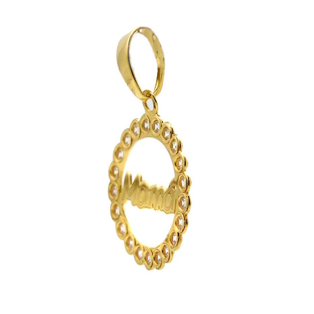 'COLGANTE MUJER ORO 18K CON CIRCONITA ''MAMA'' 531-62'