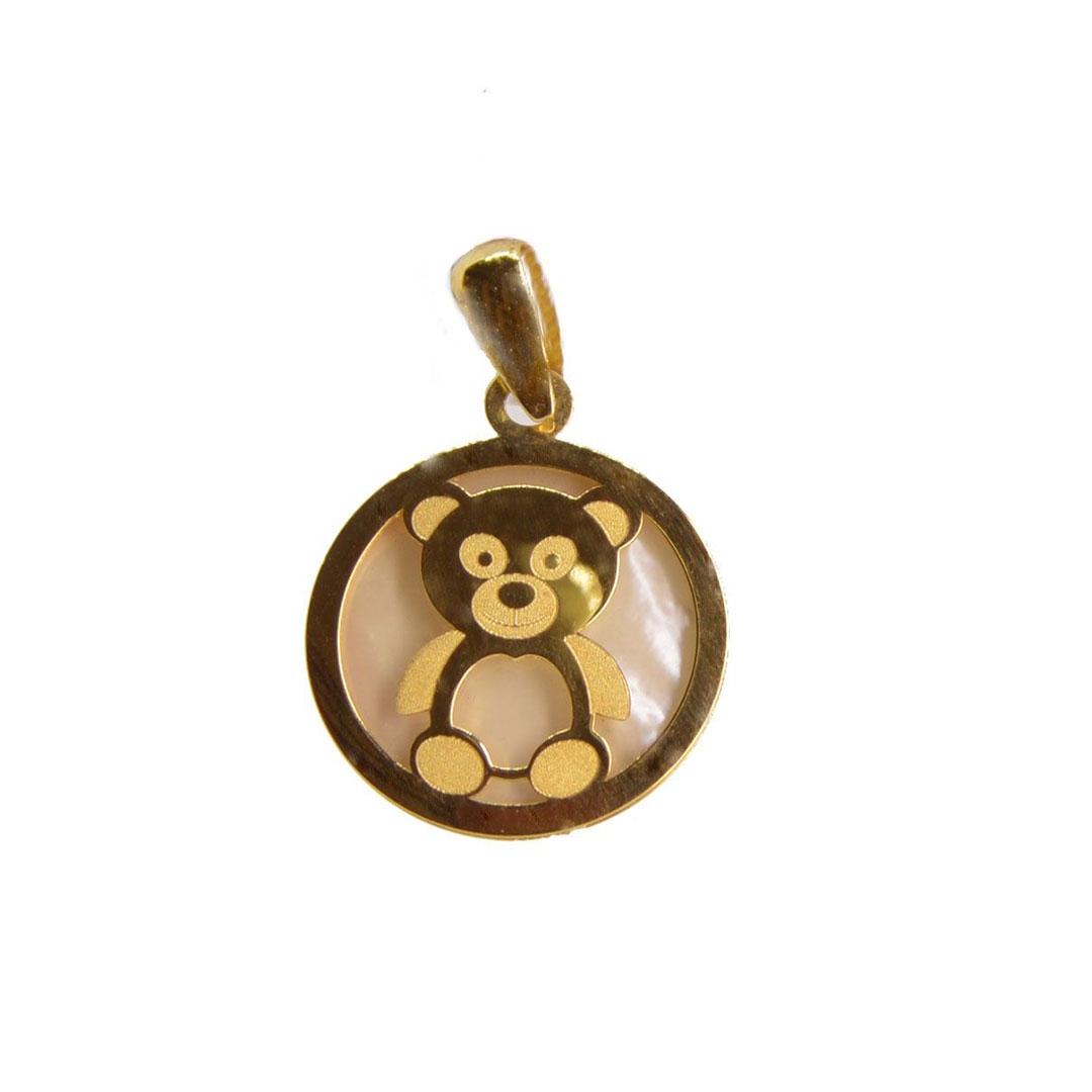 MEDALLA BEBE ORO 18K OSITO NACAR 628363