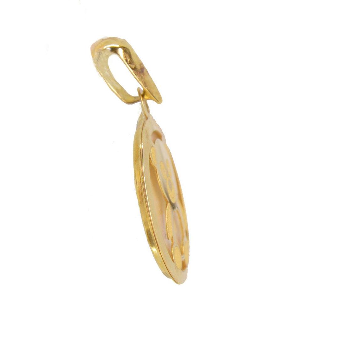 MEDALLA BEBE ORO 18K OSITO NACAR 628363