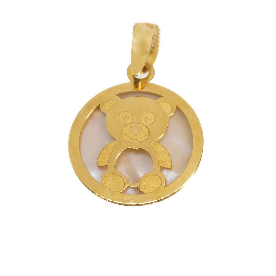MEDALLA BEBE ORO 18K OSITO NACAR 628363