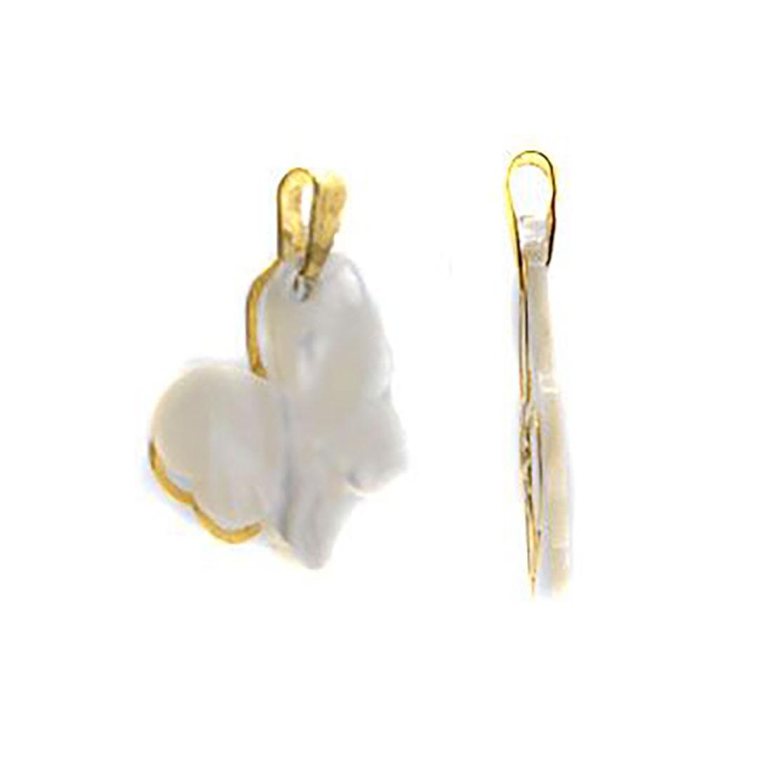 COLGANTE MUJER ORO 18K Y NÁCAR MARIPOSA 628501