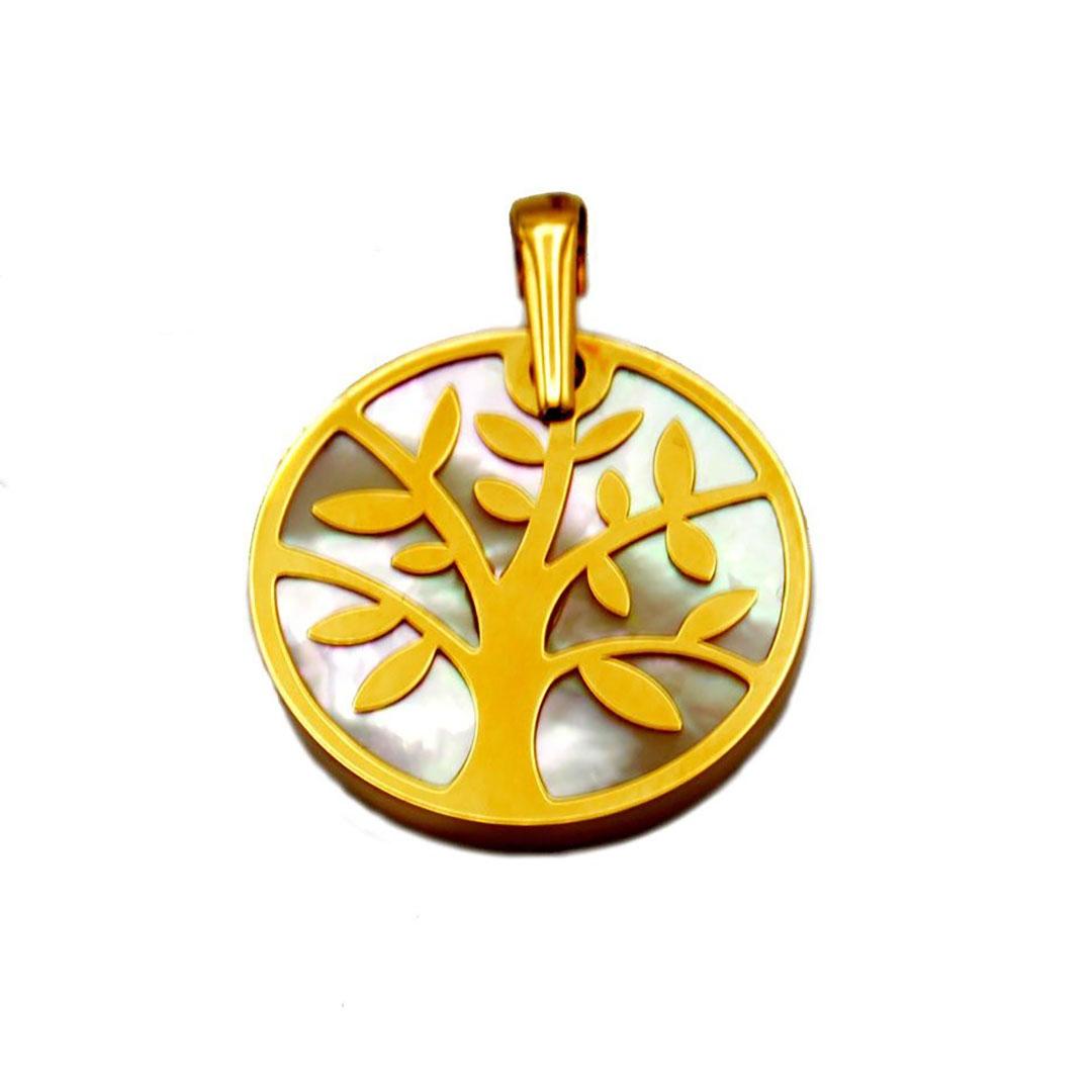 COLGANTE MUJER ORO 18K Y NACAR  ARBOL DE LA VIDA 628751