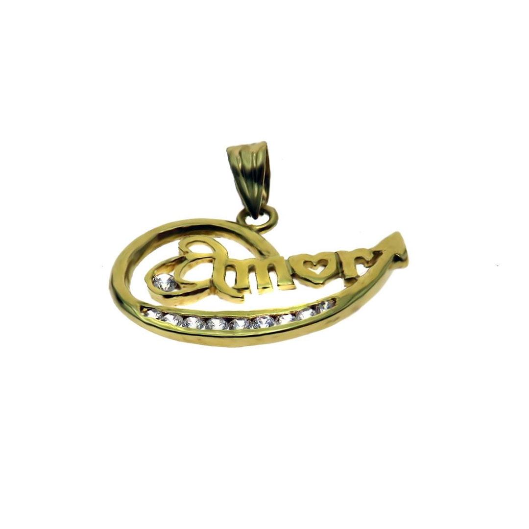 'COLGANTE MUJER ORO 18 kT ''AMOR'' 500-C130'