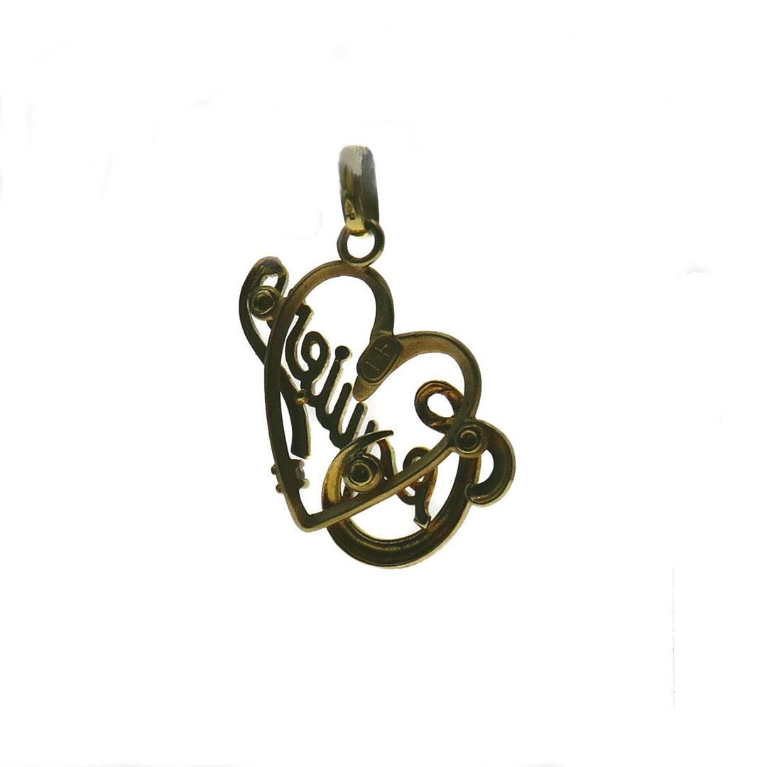'COLGANTE MUJER ORO 18 kT ''TE QUIERO'' 500-C190'