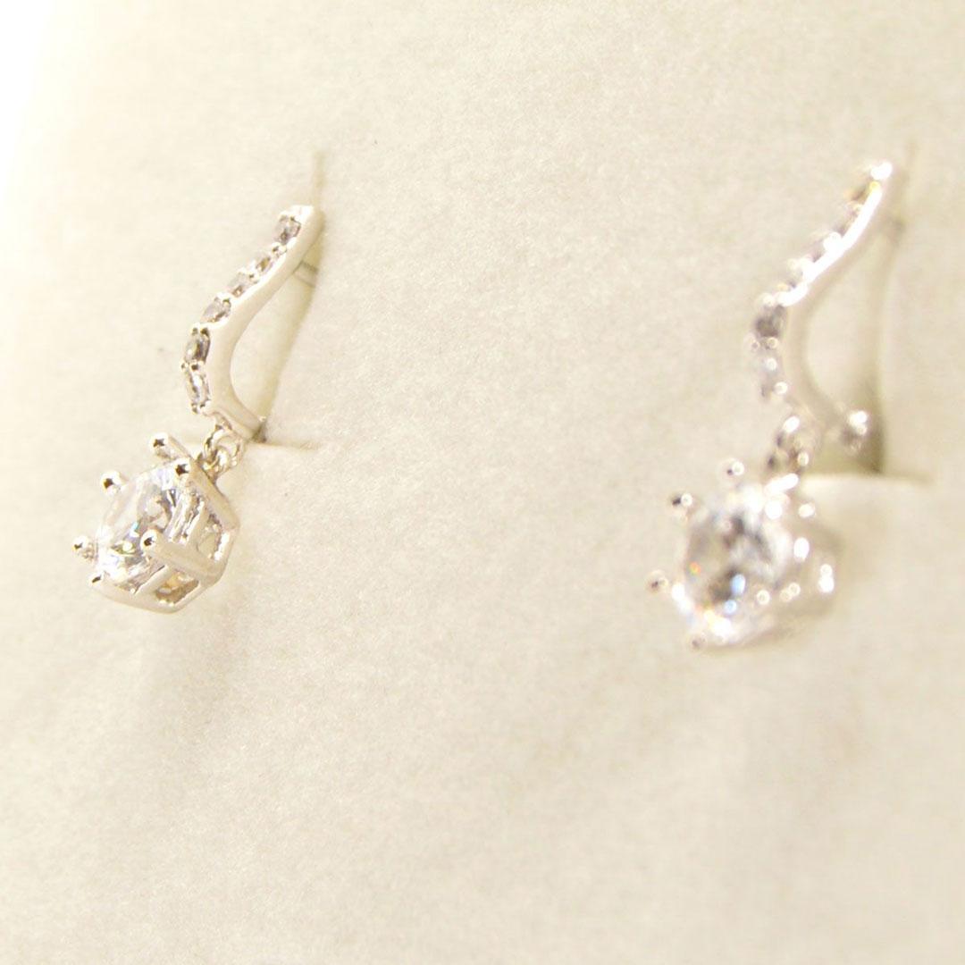 PENDIENTES MUJER ORO BLANCO 18K 11095