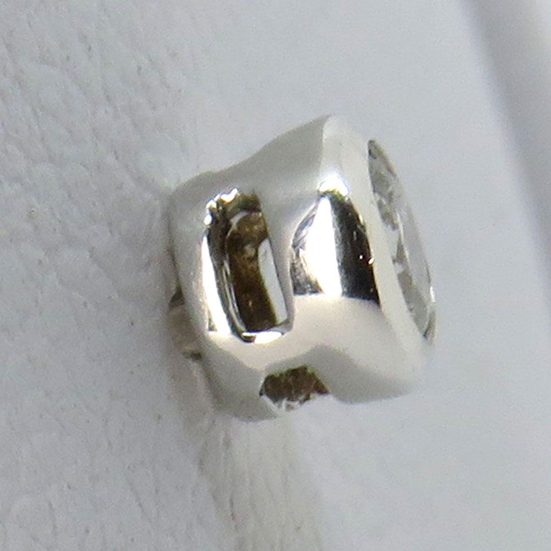 PENDIENTES MUJER ORO 18K BLANCO Y DIAMANTE 123BT