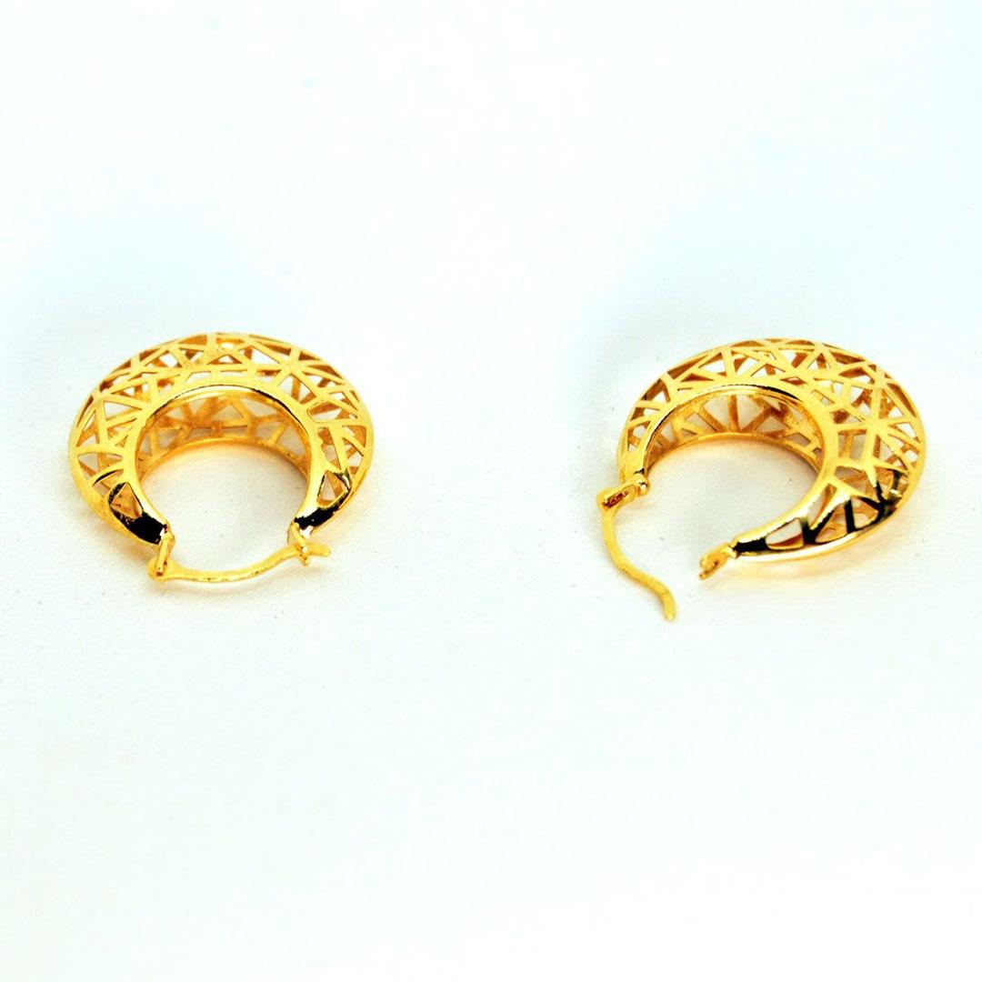 PENDIENTE ARO MUJER ORO 18K LUNA 504111