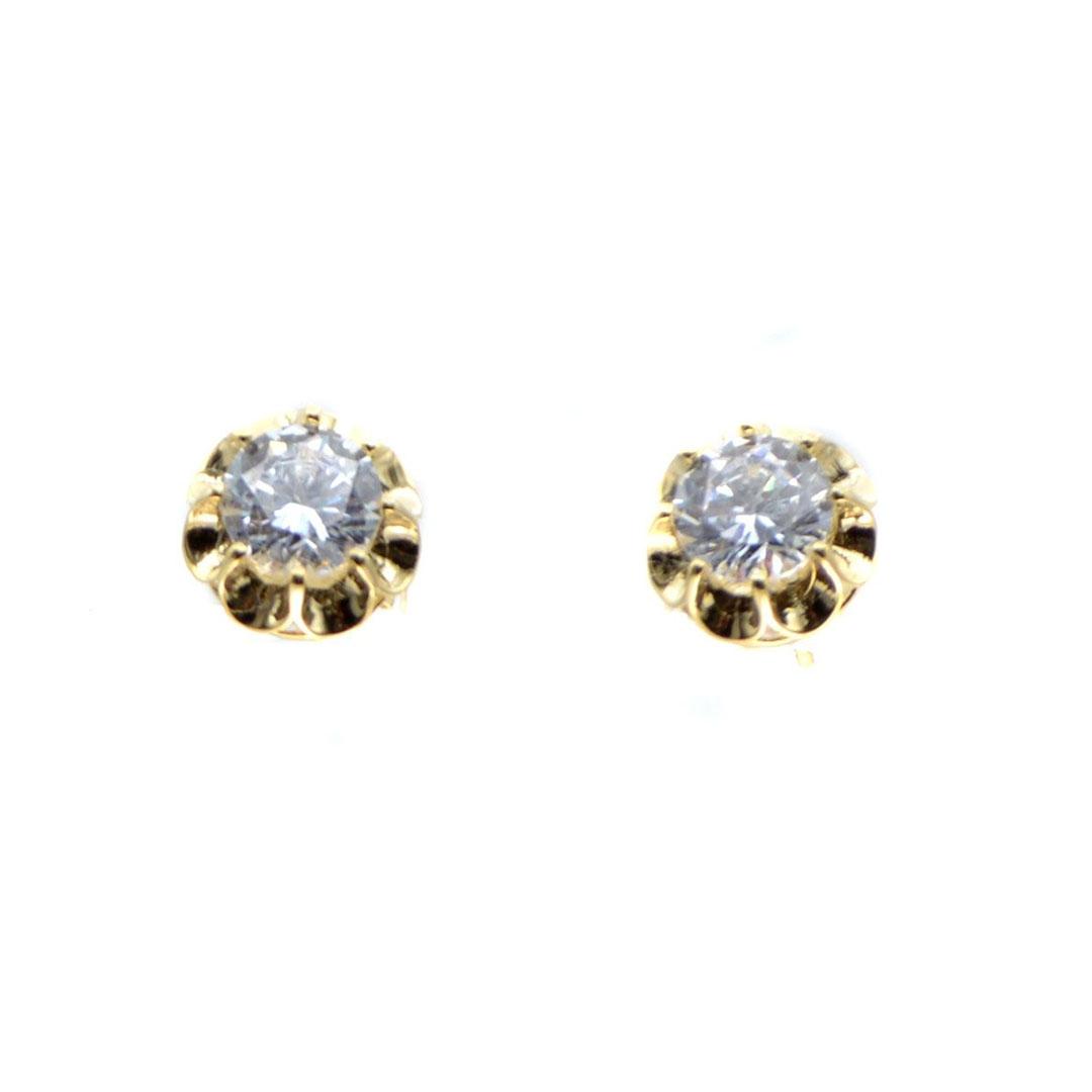 PENDIENTES MUJER ORO 18K CON CIRCONITA 5054M