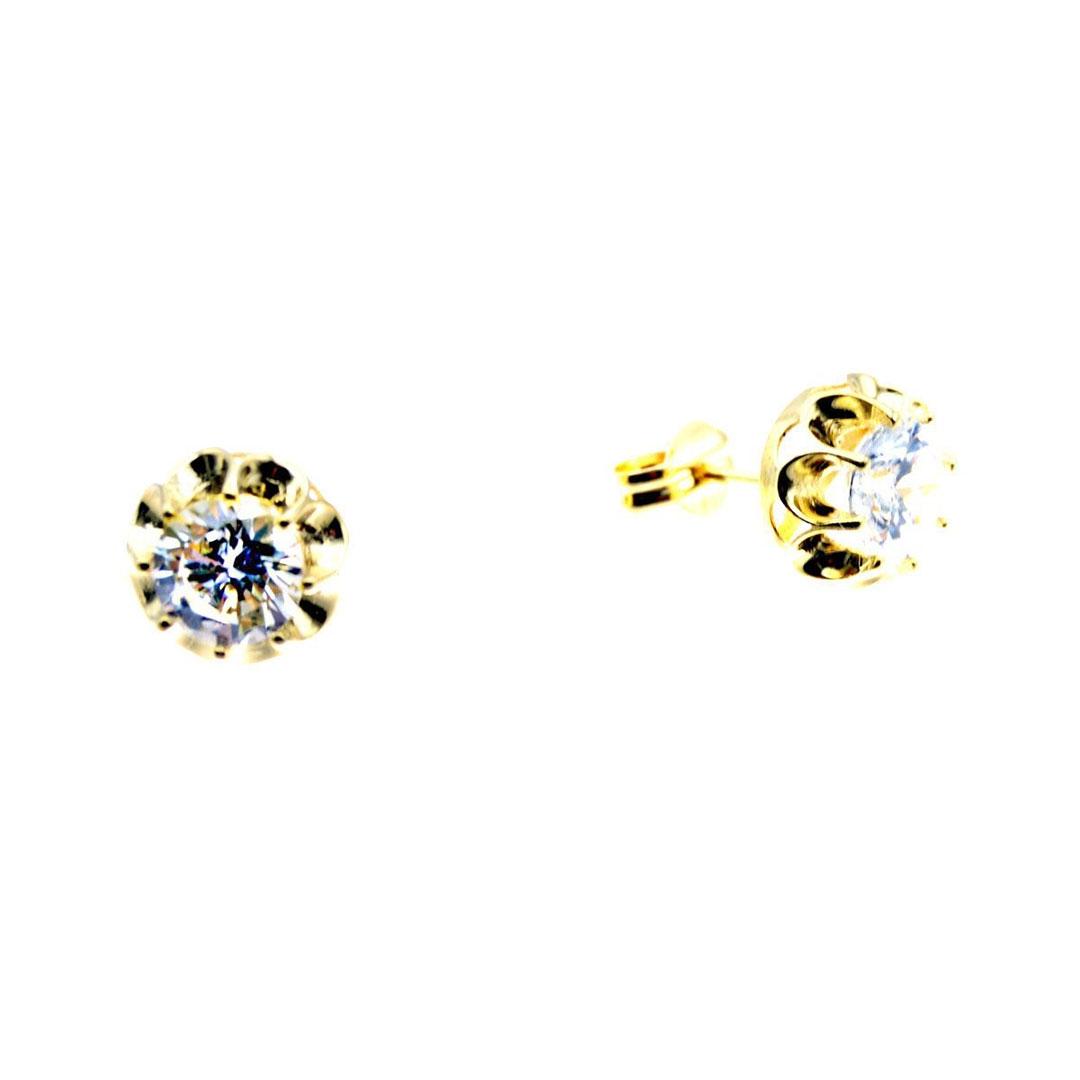 PENDIENTES MUJER ORO 18K CON CIRCONITA 5054M