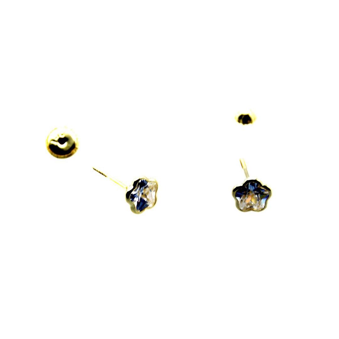PENDIENTES MUJER ORO 18K CON CIRCONITA 5098