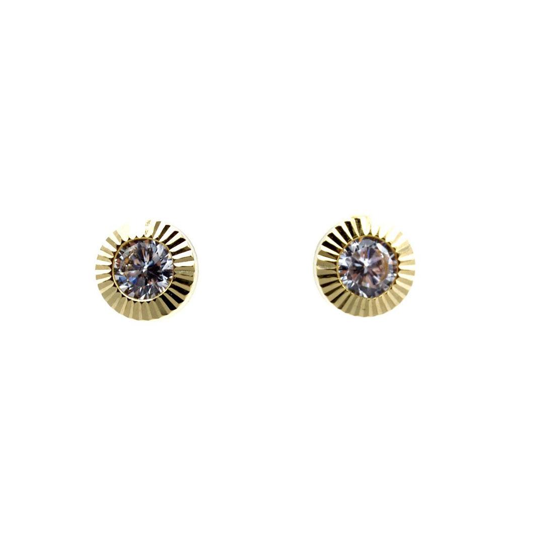 PENDIENTES MUJER ORO 18K CON CIRCONITA 5117