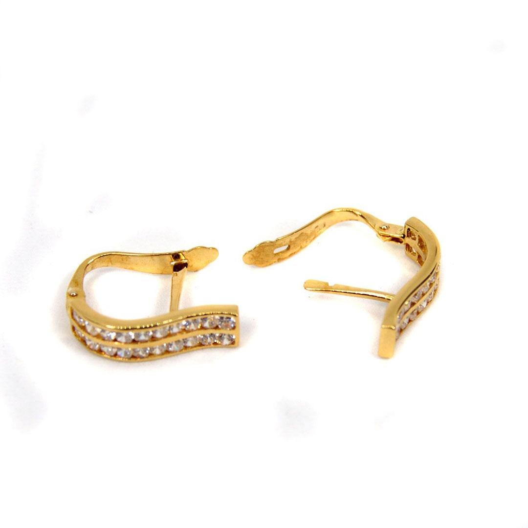 PENDIENTES MUJER ORO 18K CON CIRCONITAS 5551A
