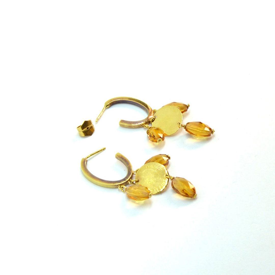 PENDIENTES MUJER ORO 18K LARGOS 6089-P