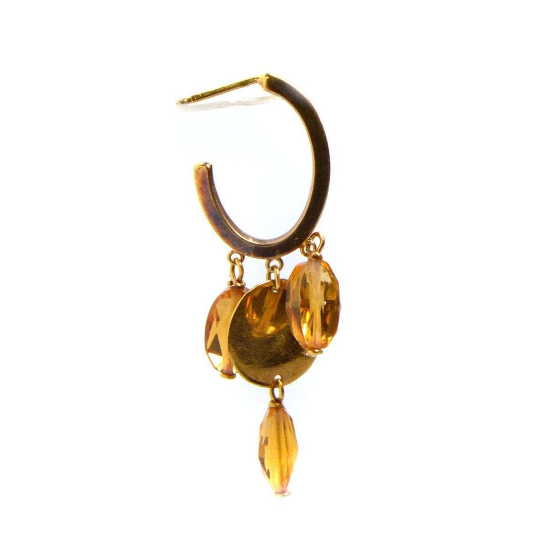 PENDIENTES MUJER ORO 18K LARGOS 6089-P