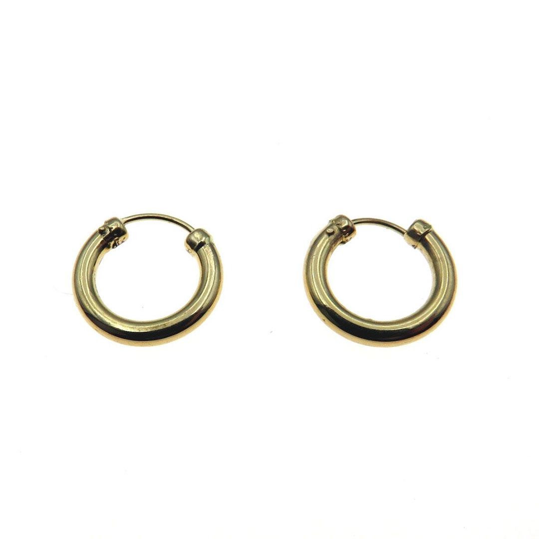 PENDIENTES ARO UNISEX ORO 18K 6601