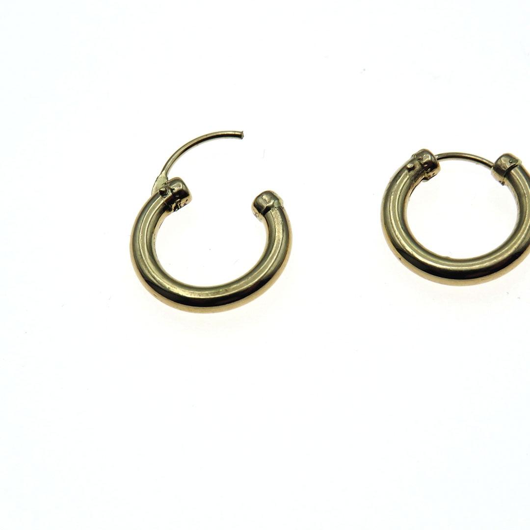 PENDIENTES ARO UNISEX ORO 18K 6601