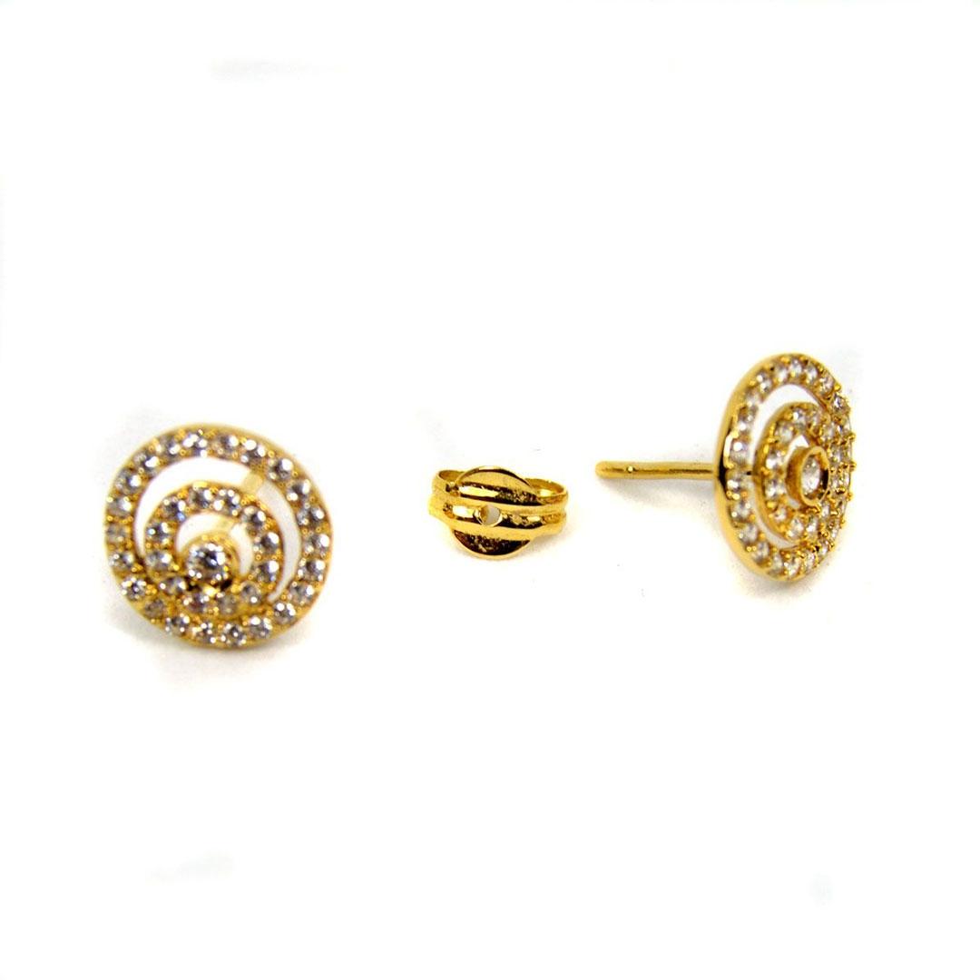 PENDIENTES MUJER ORO 18K CON CIRCONITA 6761A