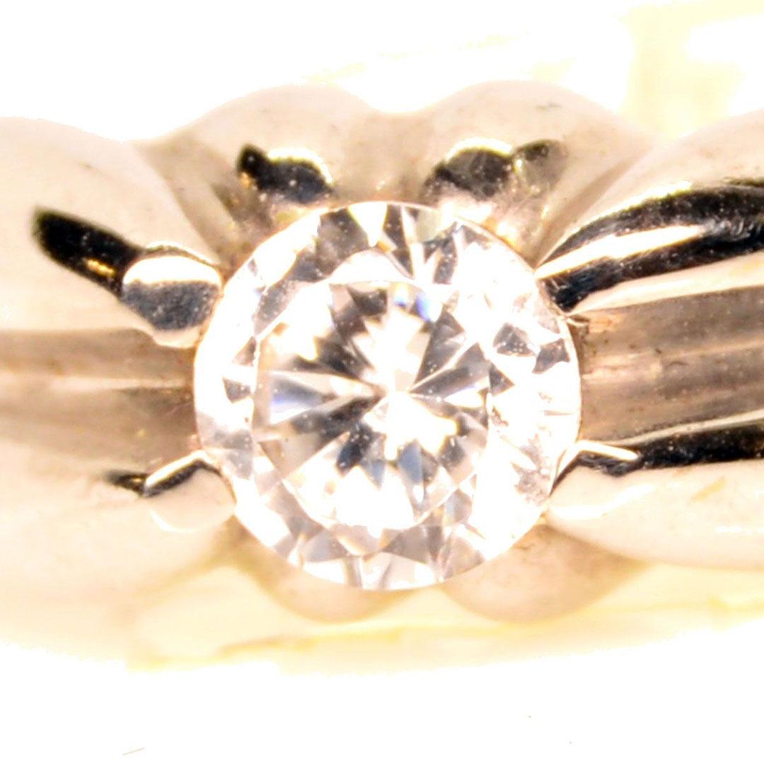 SORTIJA HOMBRE ORO BLANCO 18 K CON CIRCONITA 500-10